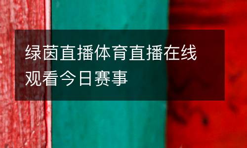 綠茵直播體育直播在線(xiàn)觀(guān)看今日賽事
